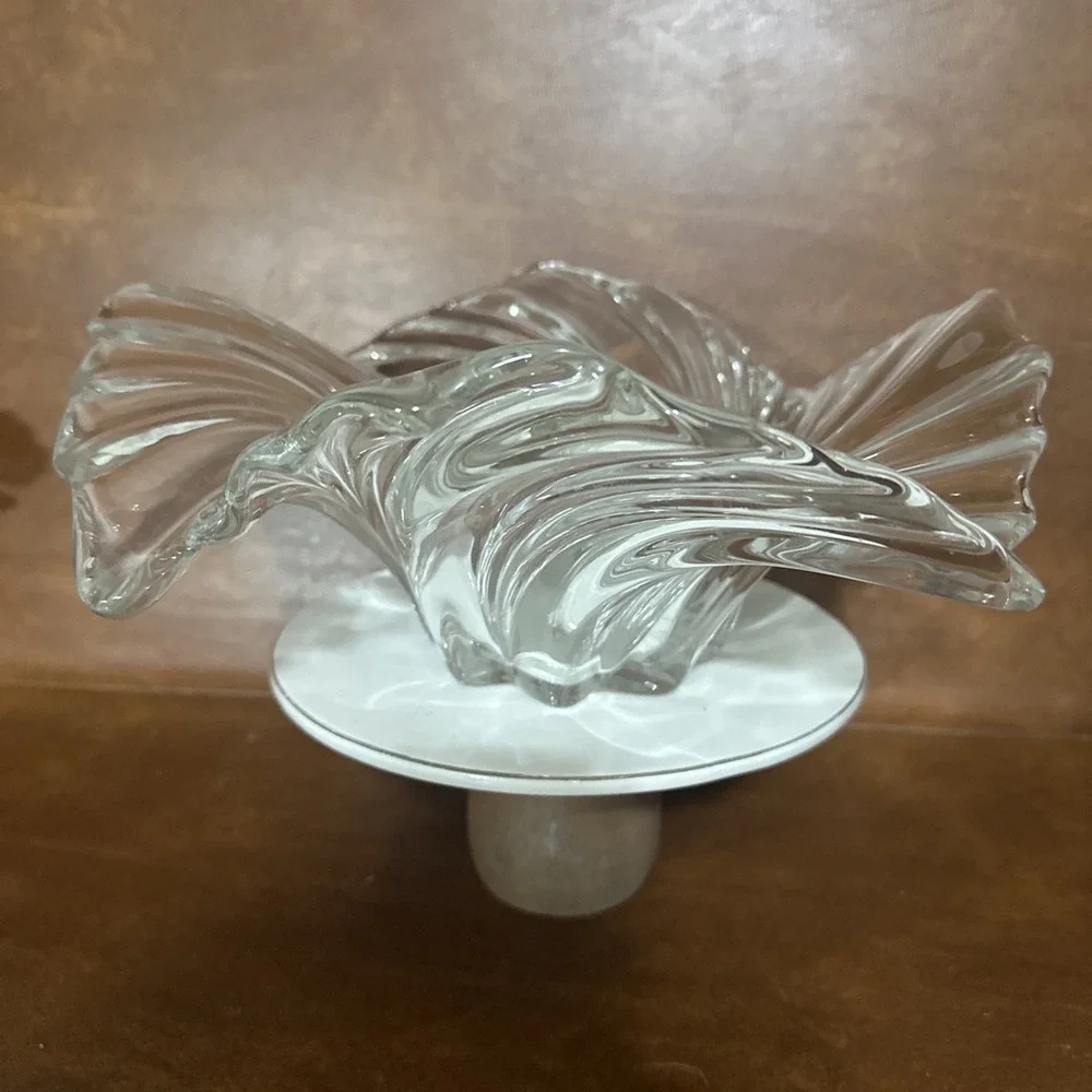 Mikasa Belle Epoque Crystal Centerpiece Bowl 12.5